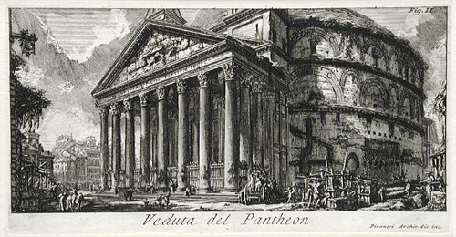Piranesi. View of Pantheon