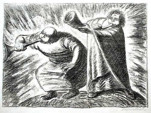 Ernst Barlach: Der neue Tag (The New Day). 1932. Lithograph.